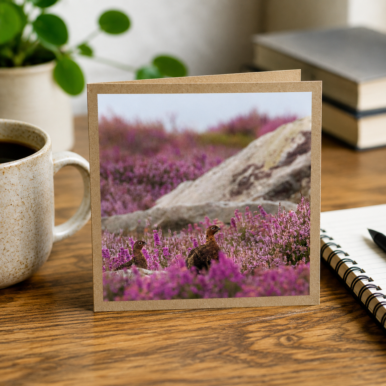 Grouse amongst the heather