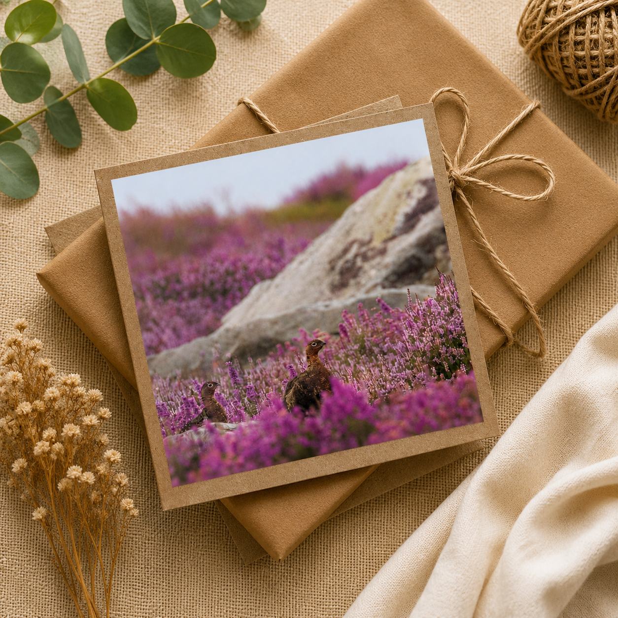 Grouse amongst the heather