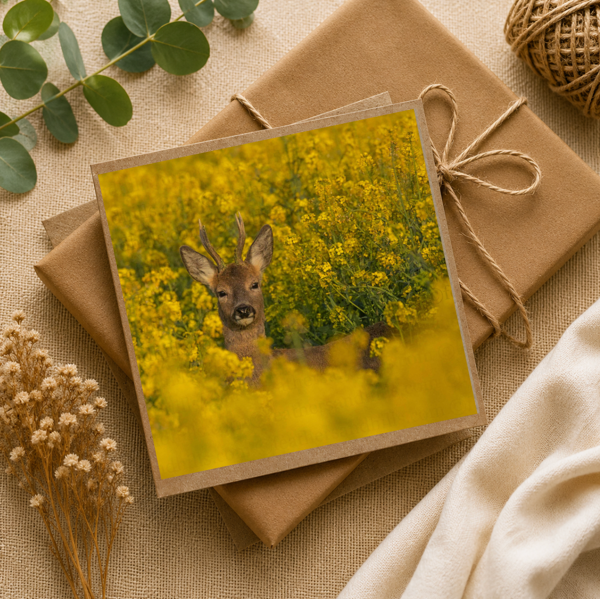 Roe Buck amongst the rapeseed